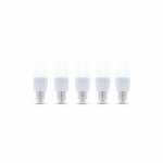 LED-Lampa E27, C37, 10W, 230V, 3000K, Keramisk 5-pack, Varmvitt