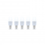 LED-Lampa E27, C37, 10W, 230V, 6000K, Keramisk 5-pack, Kallvit LED-Lampa E27, C37, 10W, 230V, 6000K, Keramisk 5-pack, Kallvit