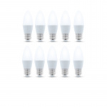 LED-Lampa E27, C37, 6W, 4500K 10-pack, Vit neutral LED-Lampa E27, C37, 6W, 4500K 10-pack, Vit neutral