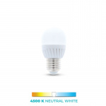 LED-Lampa E27, G45, 10W, 230V, 4500K, Keramisk, Vit neutral LED-Lampa E27, G45, 10W, 230V, 4500K, Keramisk, Vit neutral