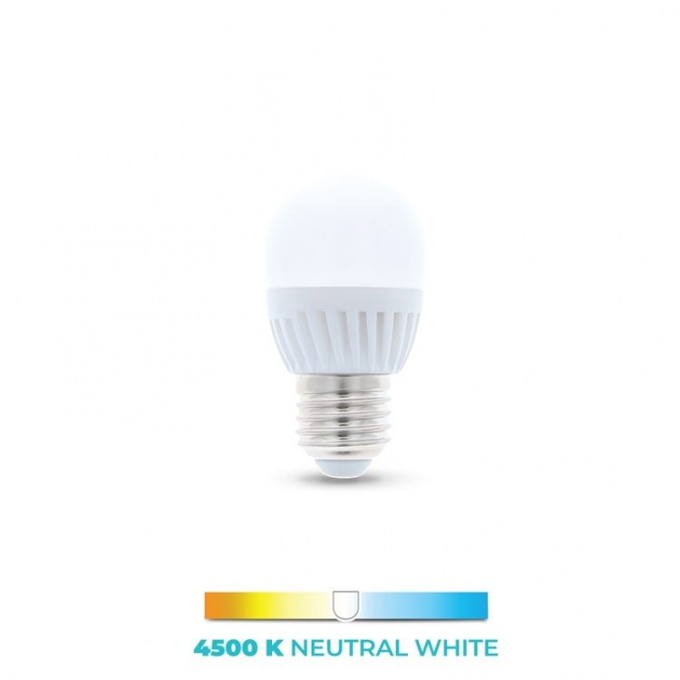 LED-Lampa E27, G45, 10W, 230V, 4500K, Keramisk, Vit neutral LED-Lampa E27, G45, 10W, 230V, 4500K, Keramisk, Vit neutral