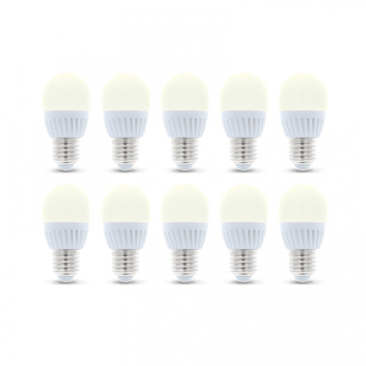 LED-Lampa E27, G45, 6W, 3000K 10-pack, Varmvitt