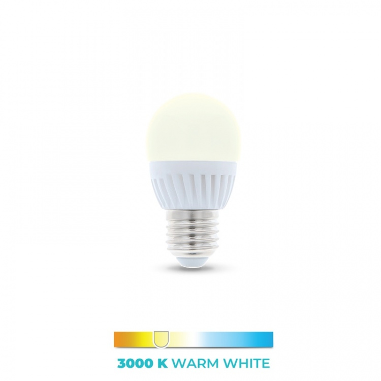 LED-Lampa E27, G45, 6W, 3000K, Varmvitt LED-Lampa E27, G45, 6W, 3000K, Varmvitt