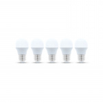 LED-Lampa E27, G45, 6W, 4500K 5-pack, Vit neutral LED-Lampa E27, G45, 6W, 4500K 5-pack, Vit neutral