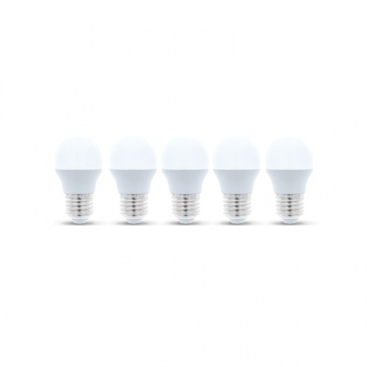 LED-Lampa E27, G45, 6W, 4500K 5-pack, Vit neutral LED-Lampa E27, G45, 6W, 4500K 5-pack, Vit neutral