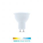 LED-Lampa GU10, 1W, 230V, 6000K, Kallvitt LED-Lampa GU10, 1W, 230V, 6000K, Kallvitt