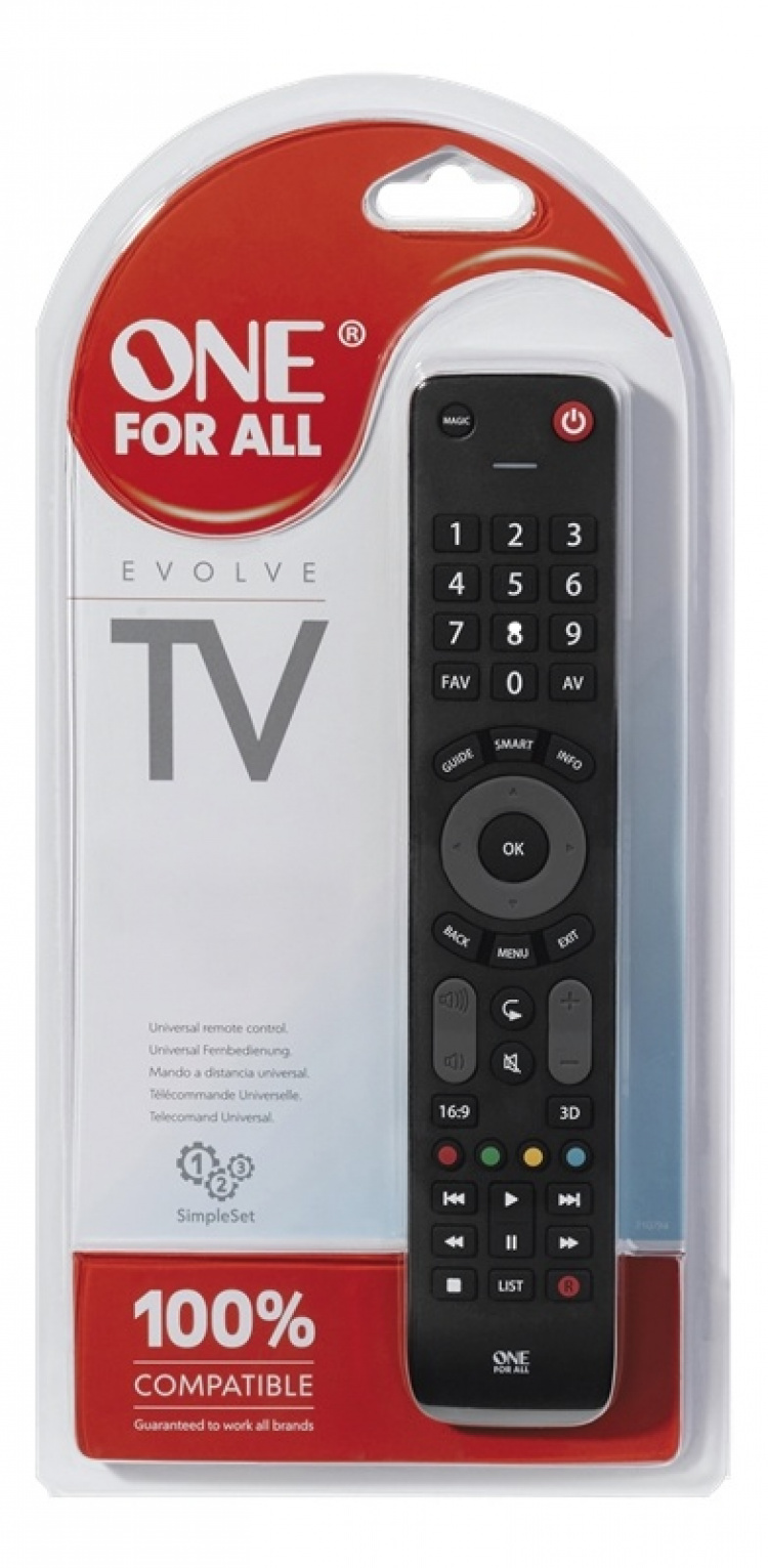 One For All URC 7115 Universal Remote Control, Evolve TV