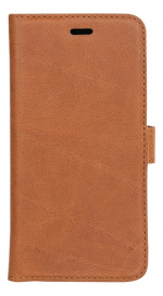 Essentials iPhone XR, Läder wallet avtagbar, ljus brun Essentials iPhone XR, Läder wallet avtagbar, ljus brun