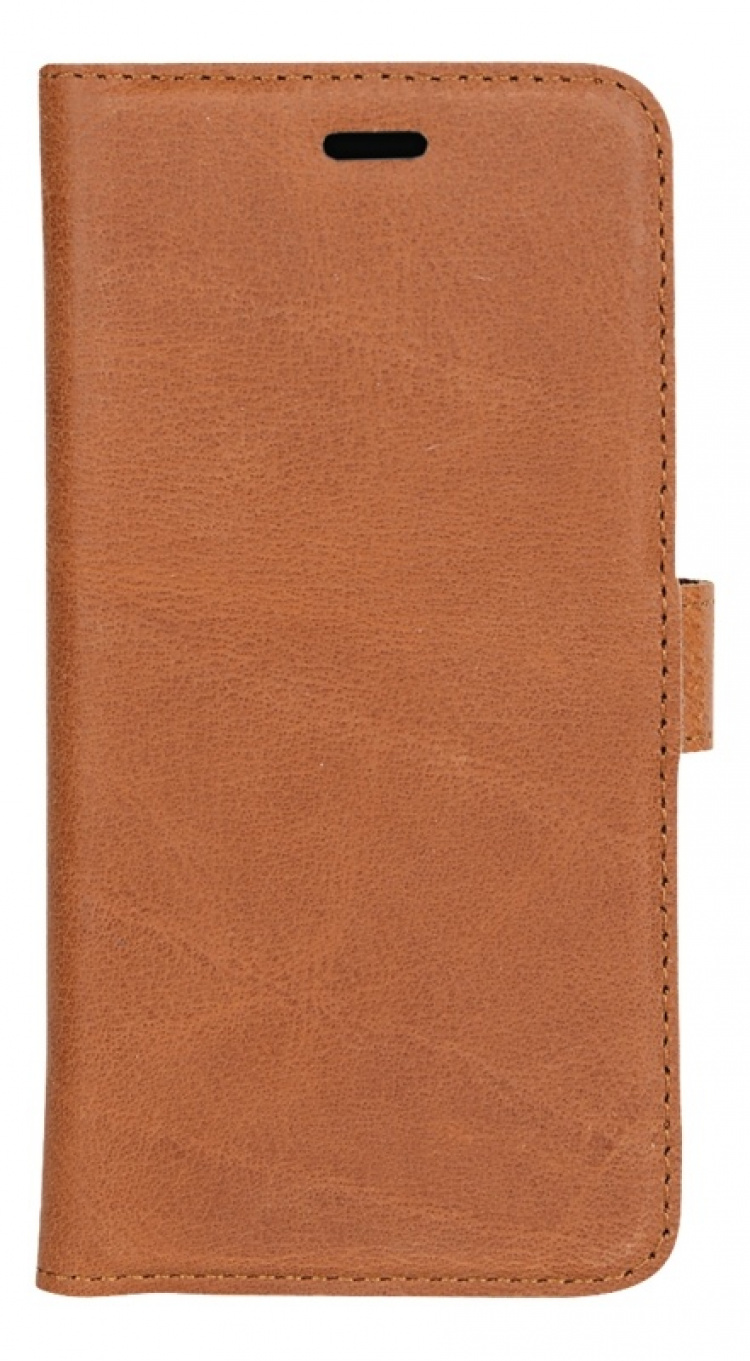Essentials iPhone XR, Läder wallet avtagbar, ljus brun Essentials iPhone XR, Läder wallet avtagbar, ljus brun