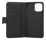 Essentials iPhone 11 Pro, Läder wallet 3 kort, svart
