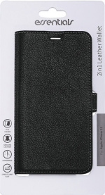 Essentials iPhone 11, Läder wallet avtagbar, svart Essentials iPhone 11, Läder wallet avtagbar, svart