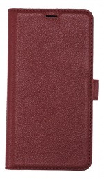 Essentials iPhone 11, Läder wallet avtagbar, röd