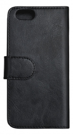 Essentials iPhone 6/7/8/SE (2020), PU wallet 2 kort, svart Essentials iPhone 6/7/8/SE (2020), PU wallet 2 kort, svart
