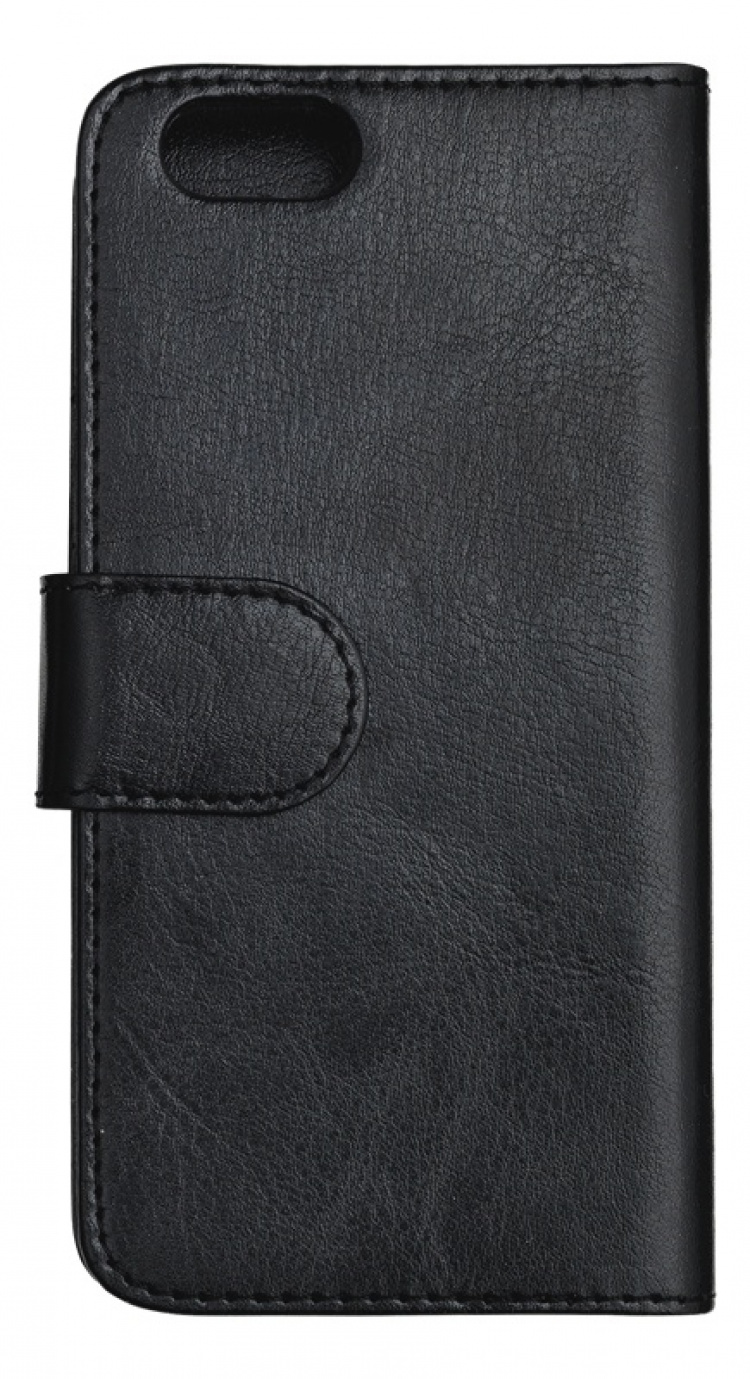 Essentials iPhone 6/7/8/SE (2020), PU wallet 2 kort, svart Essentials iPhone 6/7/8/SE (2020), PU wallet 2 kort, svart