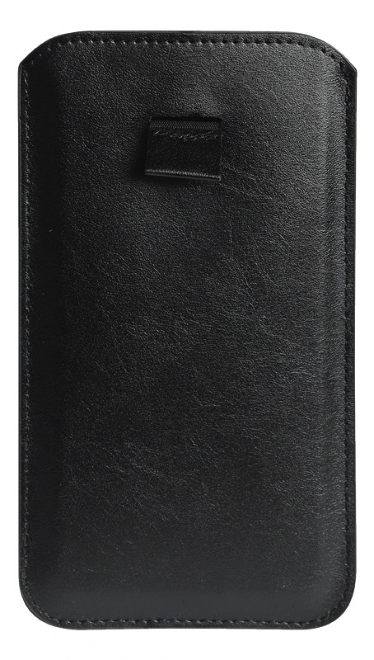 Essentials Large fodral i eko-läder, svart