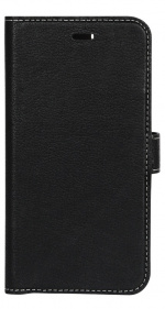Essentials iPhone 6/7/8/SE (2020), Läder wallet avtagbar, svart