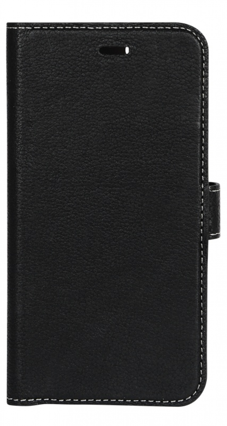 Essentials iPhone 6/7/8/SE (2020), Läder wallet avtagbar, svart