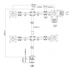 DELTACO Office, Multi desk, 13 DELTACO Office, Multi desk, 13