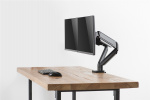 DELTACO Office, Dual desk, gas spring,17