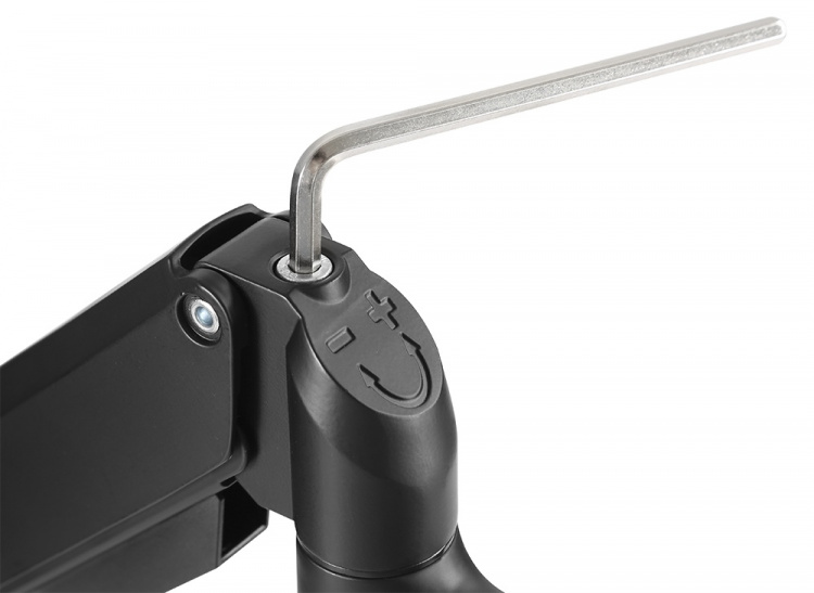 DELTACO Office, Tripple desk, gas spring,17