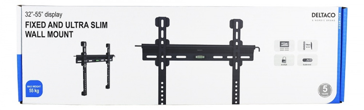 DELTACO, fixed slim wall, 32