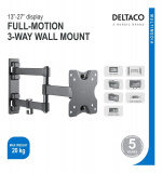 DELTACO, full-motion 3-way wall, 13