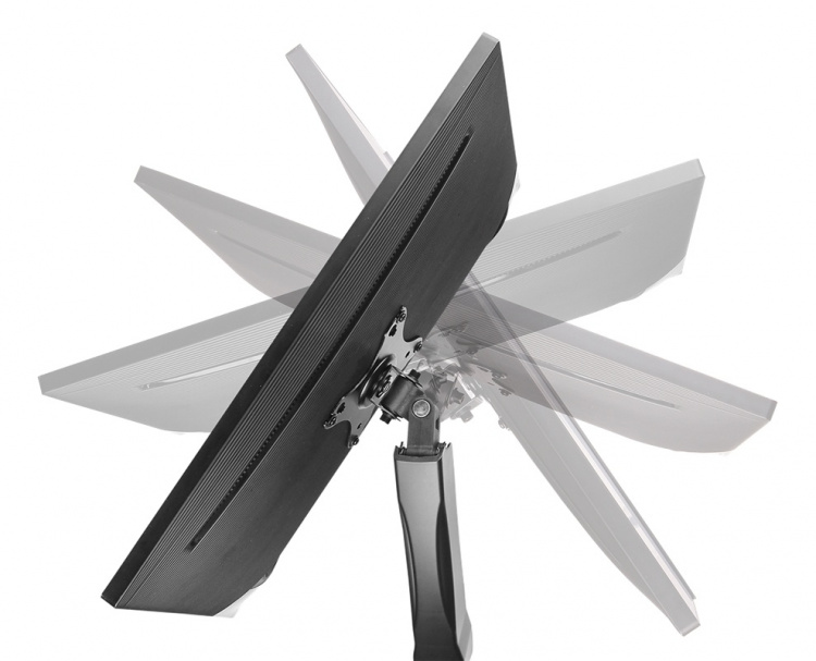 DELTACO Dubbelt bildskärmsfäste, 13-27