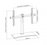 DELTACO Tabletop stand for TV, 32 DELTACO Tabletop stand for TV, 32
