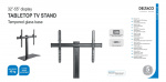 DELTACO Tabletop stand for TV, 32 DELTACO Tabletop stand for TV, 32