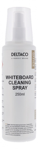 DELTACO whiteboard cleaning liquid, 250ml