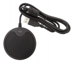DELTACO Office Tryckzonsmikrofon med USB och 3,5 mm, VoIP/Skype kompat