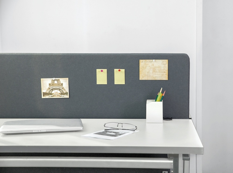 DELTACO Office, 1200x600mm Acoustic Desktop Privacy Panel