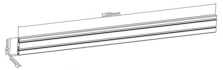 DELTACO Office, Aluminum Slatwall Panel