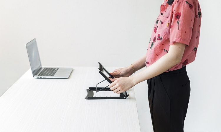 DELTACO Office, Foldable Laptop/Tablet Stand, 5 positions DELTACO Office, Foldable Laptop/Tablet Stand, 5 positions