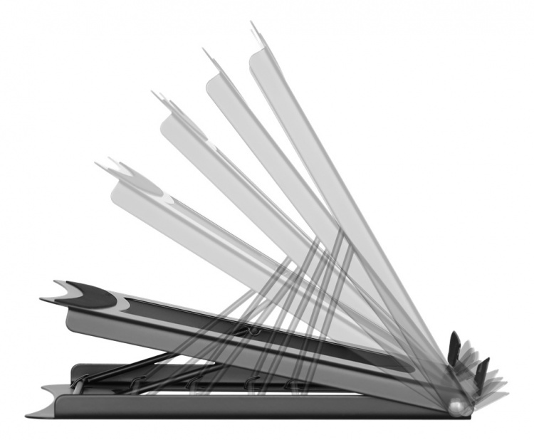 DELTACO Office, Foldable Laptop/Tablet Stand, 5 positions DELTACO Office, Foldable Laptop/Tablet Stand, 5 positions