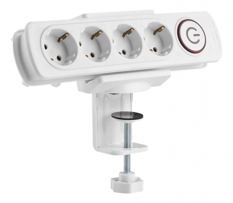 DELTACO Office, Clamp-On Power Strip Holder