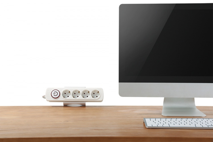 DELTACO Office, Clamp-On Power Strip Holder