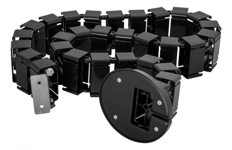 DELTACO Office, Spine Cable Organizer & Hider, Black