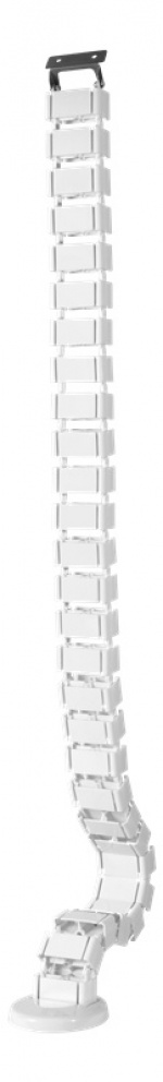 DELTACO Office, Spine Cable Organizer & Hider, White DELTACO Office, Spine Cable Organizer & Hider, White