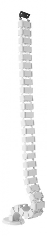 DELTACO Office, Spine Cable Organizer & Hider, White DELTACO Office, Spine Cable Organizer & Hider, White