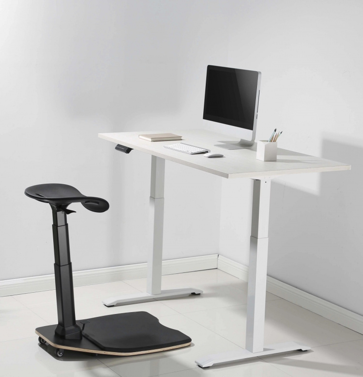 DELTACO Office, Ergonomic Leaning Chair with Anti-Fatigue Mat