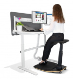 DELTACO Office, Ergonomic Leaning Chair with Anti-Fatigue Mat