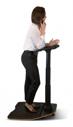 DELTACO Office, Ergonomic Leaning Chair with Anti-Fatigue Mat