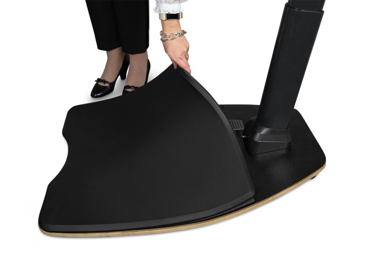 DELTACO Office, Ergonomic Leaning Chair with Anti-Fatigue Mat