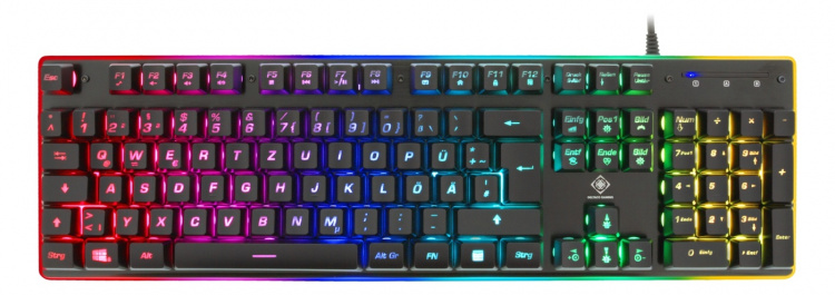 DELTACO GAMING membrane keyboard, RGB backlight, anti-ghosting, DE lay DELTACO GAMING membrane keyboard, RGB backlight, anti-ghosting, DE lay