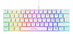 WHITE LINE WK85B Mechanical keyboard, 60% layout, brown switches,white WHITE LINE WK85B Mechanical keyboard, 60% layout, brown switches,white