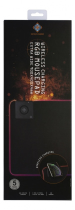 DELTACO GAMING DMP320 RGB mousepad, fast wireless charging,900x400x4mm DELTACO GAMING DMP320 RGB mousepad, fast wireless charging,900x400x4mm