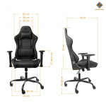 DELTACO GAMING DC2010 Gamingstol PU-läder, Svart DELTACO GAMING DC2010 Gamingstol PU-läder, Svart