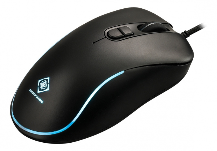 DELTACO GAMING DM120 optical gaming mouse, 3200 DPI, LED, black