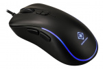 DELTACO GAMING DM120 optical gaming mouse, 3200 DPI, LED, black